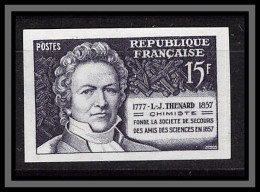 France N°1139 Chimiste Thénard Chimie Chemist Essai Proof Non Dentelé Imperf Sans Gomme No Gum (*) 1957 - Essais De Couleur 1945-…