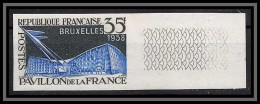 France N°1156 Exposition De Bruxelles Belgique Belgium 1958 Non Dentelé ** MNH (Imperf) Cote Maury 60 Euros - 1958 – Bruxelles (Belgique)