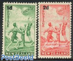 New Zealand 1939 Health 2v, Mint NH, Health - Sport - Health - Sport (other And Mixed) - Neufs