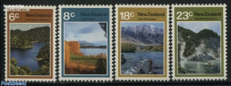 New Zealand 1972 Lakes 4v, Mint NH, Nature - Sport - Fishing - Water, Dams & Falls - Mountains & Mountain Climbing - Neufs