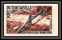 France N°1215 Pont (bridge) De Tancarville Normandie Bord De Feuille Non Dentelé ** MNH (Imperf) Cote Maury 45 Euros - Ponts
