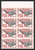 France N°1220 Donneurs De Sang Blood Donors Bloc De 8 Non Dentelé ** MNH (Imperf) Cote Maury 440 Euros - 1951-1960