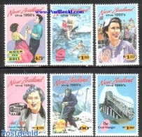 New Zealand 1994 The 1950s 6v, Mint NH, History - Nature - Performance Art - Sport - Kings & Queens (Royalty) - Sea Ma.. - Neufs