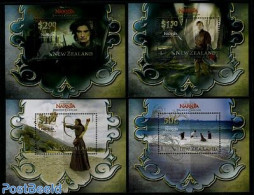 New Zealand 2008 Narnia, Prince Caspian 4 S/s, Mint NH, Performance Art - Film - Movie Stars - Unused Stamps