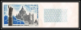 France N°1268 Basilique De Lisieux (eglise Church) Non Dentelé ** MNH (Imperf)  - 1961-1970