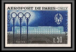 France N°1283 Aéroport De Paris-Orly Airport Cote Maury 50 Non Dentelé ** MNH (Imperf) DISCOUNT - 1961-1970