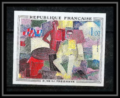 France N°1322 Tableau (Painting) 4 Juillet" La Fresnaye Cubiste Non Dentelé ** MNH (Imperf) - Moderne