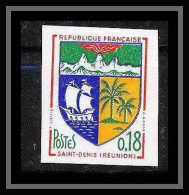 France N°1354A Armoirie De Ville Saint-Denis De La Réunion Non Dentelé ** MNH (Imperf) - 1961-1970