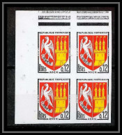 France N°1353A Armoirie De Villes Agen Bloc De 4 Non Dentelé ** MNH (Imperf) - 1961-1970