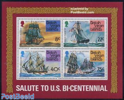 Virgin Islands 1976 US Bicentenary S/s, Mint NH, History - Transport - US Bicentenary - Ships And Boats - Ships