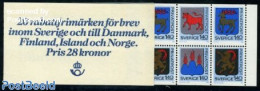 Sweden 1982 Provincial Arms Booklet, Mint NH, History - Nature - Coat Of Arms - Animals (others & Mixed) - Cattle - St.. - Neufs