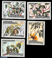 Central Africa 1973 Flowers 5v, Mint NH, Nature - Flowers & Plants - Centrafricaine (République)