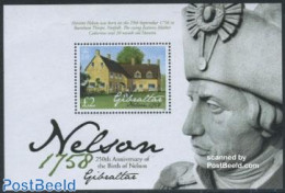 Gibraltar 2008 Horatio Nelson 250th Birth Anniversary S/s, Mint NH, Art - Architecture - Gibraltar