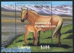 Liberia 1999 Horses S/s, Mint NH, Nature - Horses - Sonstige & Ohne Zuordnung
