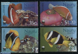 Nauru 2003 WWF, Sea Anemones & Fish 4v, Mint NH, Nature - Fish - World Wildlife Fund (WWF) - Fishes