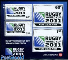 New Zealand 2010 World Cup Rugby S/s, Mint NH, Sport - Rugby - Unused Stamps