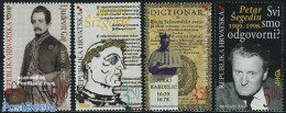 Croatia 2009 Famous Croatians 4v, Mint NH, History - Newspapers & Journalism - Art - Authors - Writers