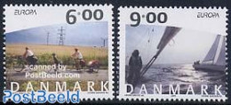 Denmark 2004 Europa 2v, Mint NH, History - Sport - Transport - Various - Europa (cept) - Cycling - Ships And Boats - M.. - Neufs