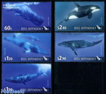 Ross Dependency 2010 Whales 5v, Mint NH, Nature - Sea Mammals - Other & Unclassified