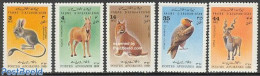 Afghanistan 1989 Animals 5v, Mint NH, Nature - Animals (others & Mixed) - Birds - Cat Family - Afghanistan