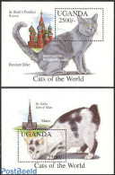 Uganda 1994 Cats 2 S/s, Mint NH, Nature - Cats - Other & Unclassified