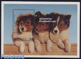 Dominica 1997 Shetland Sheepdog S/s, Mint NH, Nature - Dogs - Dominicaine (République)