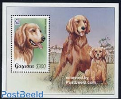 Guyana 1995 Dogs, Singapore S/s, Mint NH, Nature - Dogs - Guyana (1966-...)