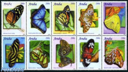 Aruba 2010 Butterflies 10v [++++], Mint NH, Nature - Butterflies - Other & Unclassified