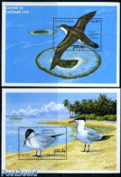 Maldives 1993 Birds 2 S/s, Mint NH, Nature - Birds - Maldives (1965-...)