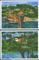 Grenada 1993 Birds 2 S/s, Mint NH, Nature - Transport - Birds - Ships And Boats - Ships