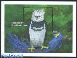 Guyana 1990 Birds S/s, Harpyie, Mint NH, Nature - Birds - Owls - Parrots - Guyana (1966-...)