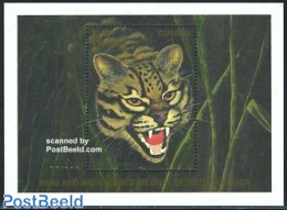 Guyana 1990 Rare Animals S/s, Ocelot, Mint NH, Nature - Animals (others & Mixed) - Cat Family - Guyane (1966-...)