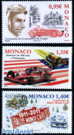 Monaco 2011 Autosports 3v, Mint NH, Sport - Transport - Autosports - Automobiles - Unused Stamps