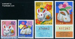 Japan 2010 Newyear, Year Of The Rabbit 4v, Mint NH, Nature - Various - Rabbits / Hares - New Year - Unused Stamps