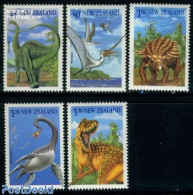 New Zealand 1993 Dinosaurs 5v, Mint NH, Nature - Prehistoric Animals - Unused Stamps