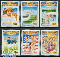 New Zealand 1993 The 1940s 6v, Mint NH, History - Nature - Transport - Various - Militarism - World War II - Water, Da.. - Neufs