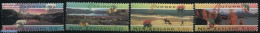 New Zealand 1994 Four Seasons 4v, Mint NH, Nature - Sport - Various - Flowers & Plants - Horses - Mountains & Mountain.. - Unused Stamps