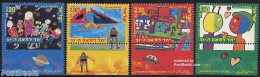Israel 2000 Future On Stamps 4v, Mint NH, Art - Children Drawings - Ungebraucht (mit Tabs)
