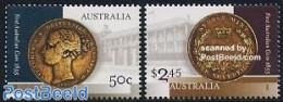 Australia 2005 First Australian Coin 2v, Mint NH, Various - Money On Stamps - Ongebruikt