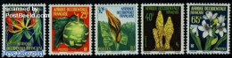 French West Africa 1958 Flowers 5v, Mint NH, Nature - Flowers & Plants - Other & Unclassified