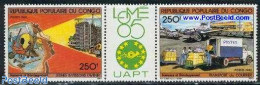 Congo Republic 1985 Philexafrique 2v+tab [:T:], Mint NH, Transport - Post - Automobiles - Aircraft & Aviation - Post