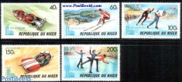 Niger 1979 Olympic Winter Games Lake Placid 5v, Mint NH, Sport - (Bob) Sleigh Sports - Olympic Winter Games - Skating .. - Wintersport (Sonstige)