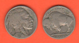 America Five Cents 1935 Buffalo USA United States America Nickel  K 134 - 1913-1938: Buffalo