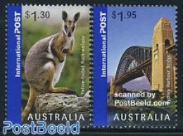 Australia 2007 Coast To Coast, International Post 2v, Mint NH, Nature - Animals (others & Mixed) - Art - Bridges And T.. - Neufs