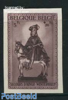 Belgium 1942 Winter Aid 1v, Imperforated (from S/s), Mint NH, Nature - Horses - Neufs