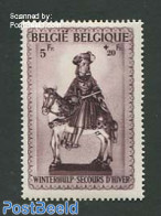 Belgium 1942 Winter Aid 1v (from S/s), Mint NH, Nature - Horses - Unused Stamps