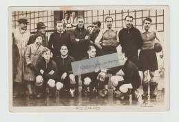 CPA PHOTO - 06 - CANNES - FOOTBALL - Equipe De L' A.S CANNESENTRE 1930 Et 1950 à Priori - Très Beau Cliché - Cannes