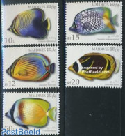 Maldives 2007 Definitives, Fish 5v, Mint NH, Nature - Fish - Fishes