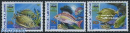 New Caledonia 2007 Fish Market 3v, Mint NH, Health - Nature - Food & Drink - Fish - Neufs