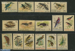 Norfolk Island 1970 Definitives, Birds 15v, Mint NH, Nature - Birds - Owls - Parrots - Kingfishers - Autres & Non Classés